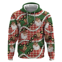 Cowboy Hawaii Mele Kalikimaka Hoodie Paniolo Kukui Nut Pikake Lei Red Version - Polynesian Pride