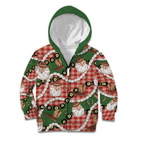 Cowboy Hawaii Mele Kalikimaka Kid Hoodie Paniolo Kukui Nut Pikake Lei Red Version - Polynesian Pride