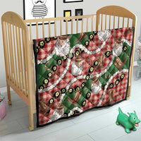 Cowboy Hawaii Mele Kalikimaka Quilt Paniolo Kukui Nut Pikake Lei Red Version - Polynesian Pride