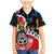 New Zealand Waitangi And ANZAC Day Family Matching Mermaid Dress and Hawaiian Shirt Aotearoa Maori Tiki With Last Post LT14 Son's Shirt Black - Polynesian Pride