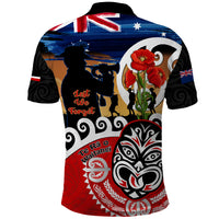 New Zealand Waitangi And ANZAC Day Polo Shirt Aotearoa Maori Tiki With Last Post LT14 - Polynesian Pride