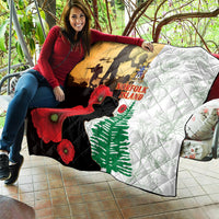 Norfolk Island ANZAC Day Quilt Pine Tree With Poppies Lest We Forget LT14 - Polynesian Pride