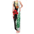 Norfolk Island ANZAC Day Tank Maxi Dress Pine Tree With Poppies Lest We Forget LT14 Women White - Polynesian Pride