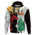 Norfolk Island ANZAC Day Zip Hoodie Pine Tree With Poppies Lest We Forget LT14 Zip Hoodie White - Polynesian Pride