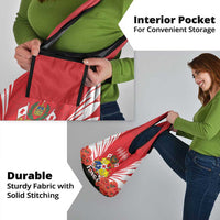 Tonga ANZAC Day Grocery Bag Camouflage With Poppies Lest We Forget