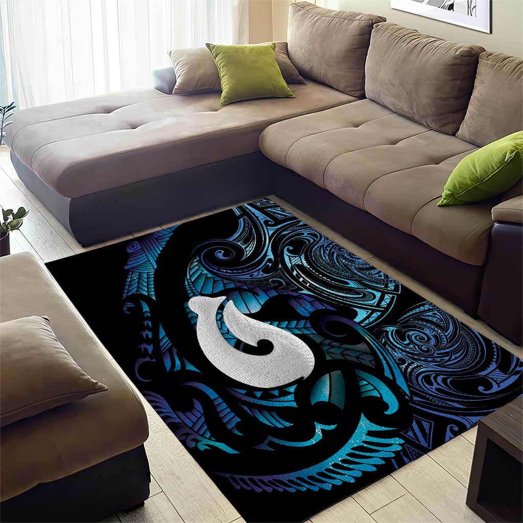 Hei Matau New Zealand Matariki Area Rug NZ Fish Hook Maori Art LT14 - Polynesian Pride