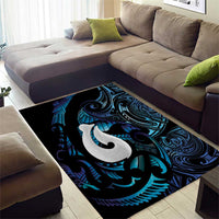 Hei Matau New Zealand Matariki Area Rug NZ Fish Hook Maori Art LT14 - Polynesian Pride