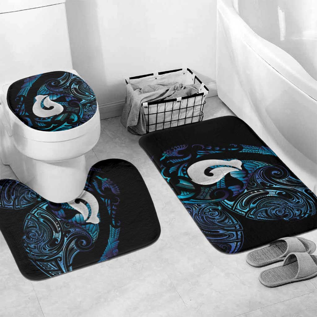 Hei Matau New Zealand Matariki Bathroom Set NZ Fish Hook Maori Art