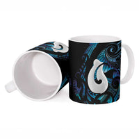 Hei Matau New Zealand Matariki Ceramic Mug NZ Fish Hook Maori Art LT14 - Polynesian Pride