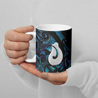 Hei Matau New Zealand Matariki Ceramic Mug NZ Fish Hook Maori Art LT14 - Polynesian Pride
