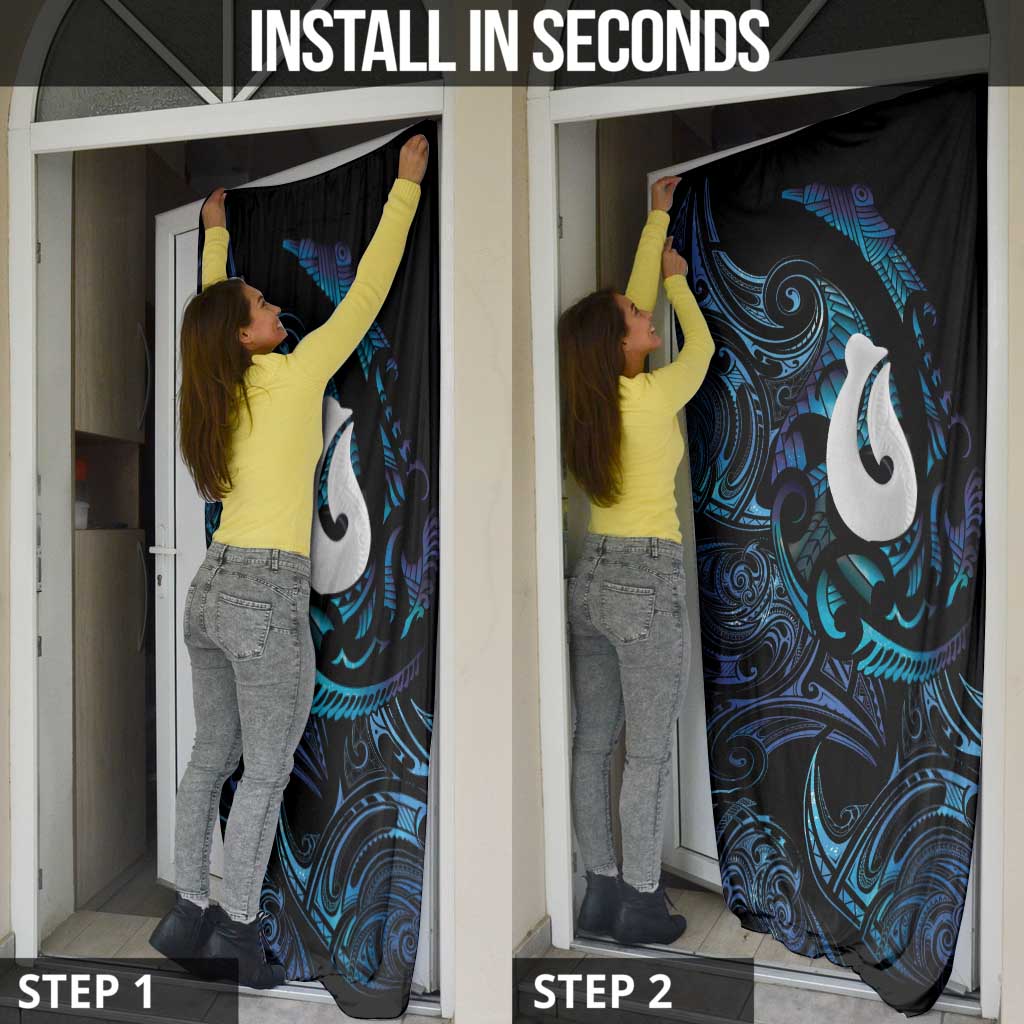 Hei Matau New Zealand Matariki Door Cover NZ Fish Hook Maori Art