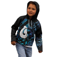 Hei Matau New Zealand Matariki Kid Hoodie NZ Fish Hook Maori Art LT14 - Polynesian Pride