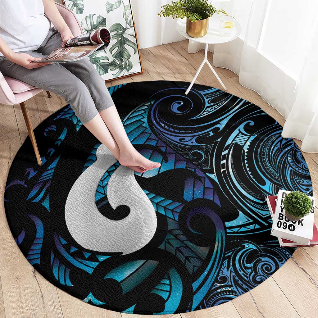 Hei Matau New Zealand Matariki Round Carpet NZ Fish Hook Maori Art LT14 - Polynesian Pride