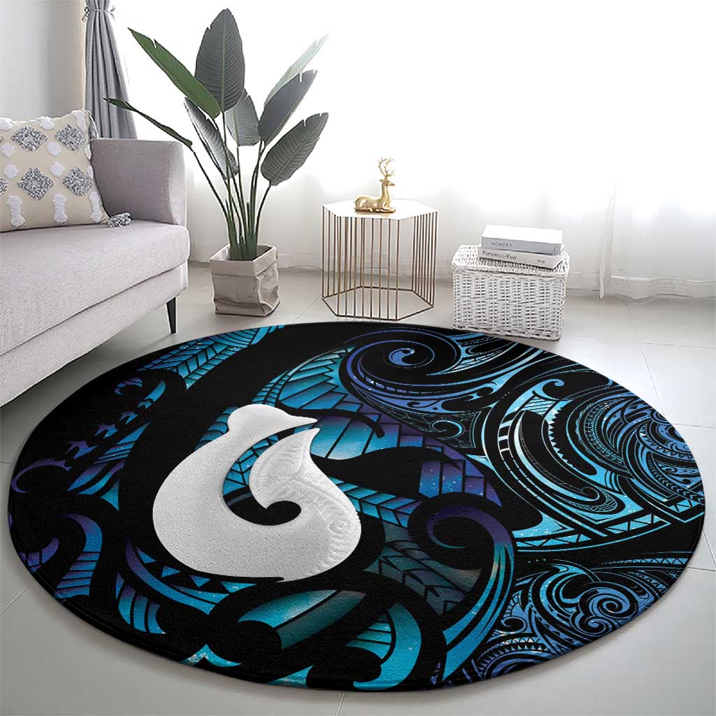 Hei Matau New Zealand Matariki Round Carpet NZ Fish Hook Maori Art LT14 - Polynesian Pride