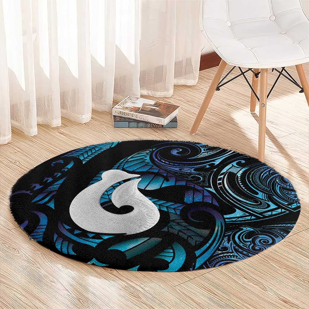 Hei Matau New Zealand Matariki Round Carpet NZ Fish Hook Maori Art LT14 - Polynesian Pride
