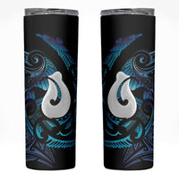 Hei Matau New Zealand Matariki Skinny Tumbler NZ Fish Hook Maori Art LT14 Purple - Polynesian Pride