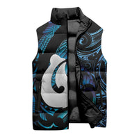 Hei Matau New Zealand Matariki Sleeveless Puffer Jacket NZ Fish Hook Maori Art LT14 - Polynesian Pride