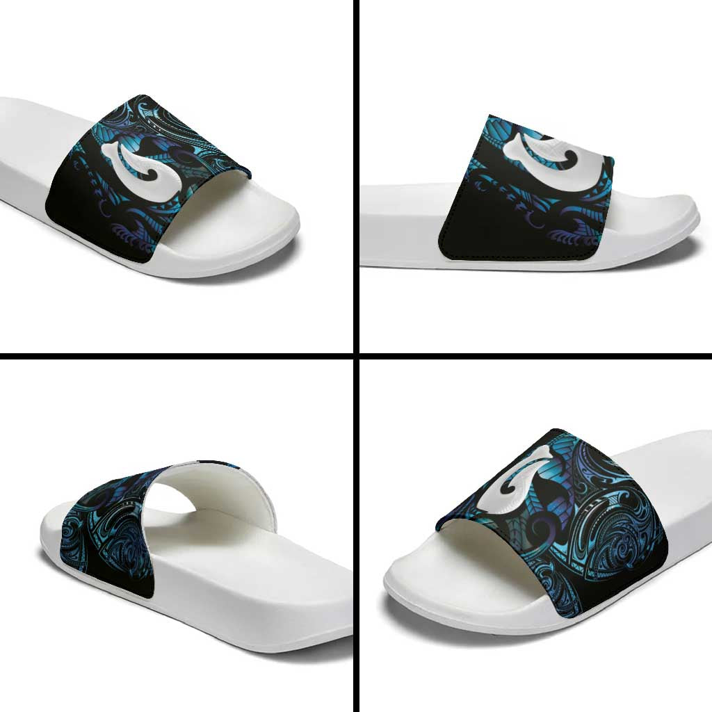 Hei Matau New Zealand Matariki Slide Sandals NZ Fish Hook Maori Art