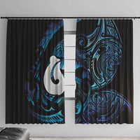 Hei Matau New Zealand Matariki Window Curtain NZ Fish Hook Maori Art LT14 With Hooks Purple - Polynesian Pride