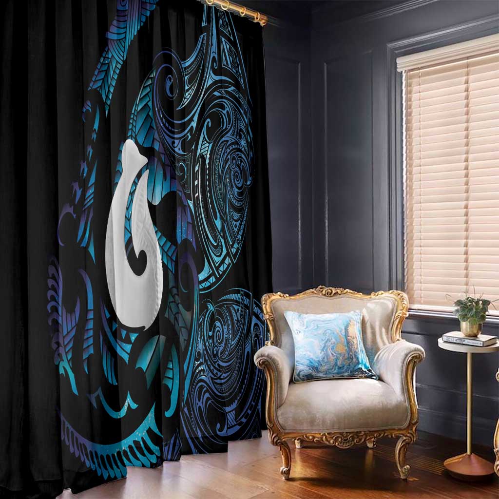 Hei Matau New Zealand Matariki Window Curtain NZ Fish Hook Maori Art LT14 - Polynesian Pride