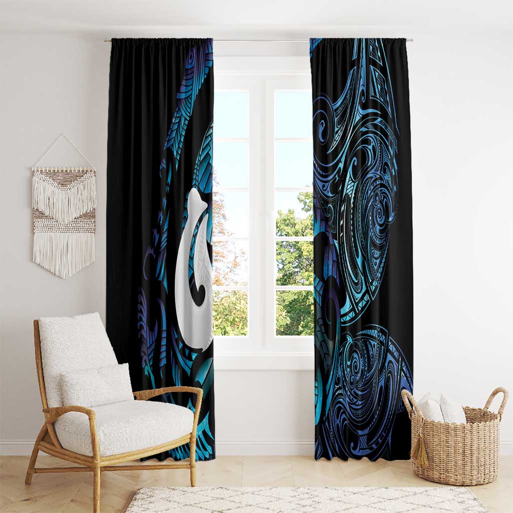 Hei Matau New Zealand Matariki Window Curtain NZ Fish Hook Maori Art LT14 - Polynesian Pride