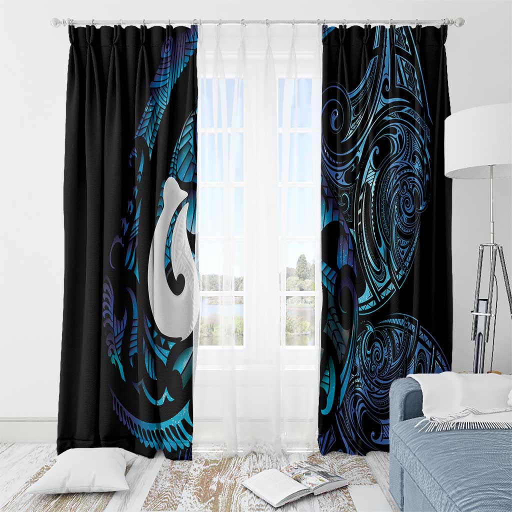 Hei Matau New Zealand Matariki Window Curtain NZ Fish Hook Maori Art LT14 - Polynesian Pride