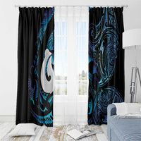 Hei Matau New Zealand Matariki Window Curtain NZ Fish Hook Maori Art LT14 - Polynesian Pride