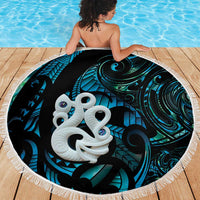 Manaia New Zealand Matariki Beach Blanket NZ Paua Shell Maori Art