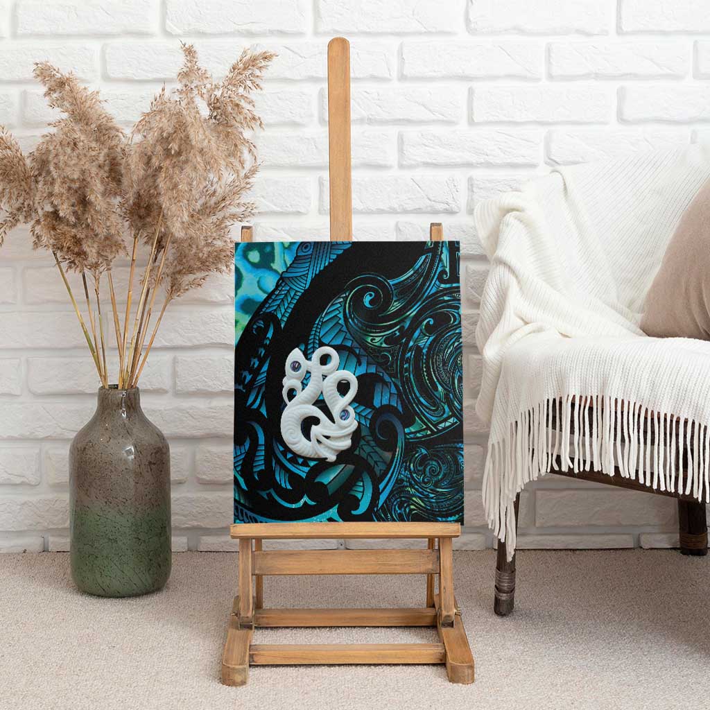 Manaia New Zealand Matariki Canvas Wall Art NZ Paua Shell Maori Art LT14 - Polynesian Pride