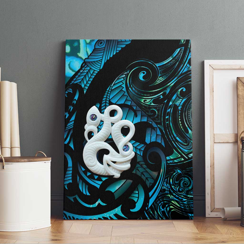 Manaia New Zealand Matariki Canvas Wall Art NZ Paua Shell Maori Art LT14 - Polynesian Pride