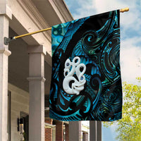 Manaia New Zealand Matariki Garden Flag NZ Paua Shell Maori Art