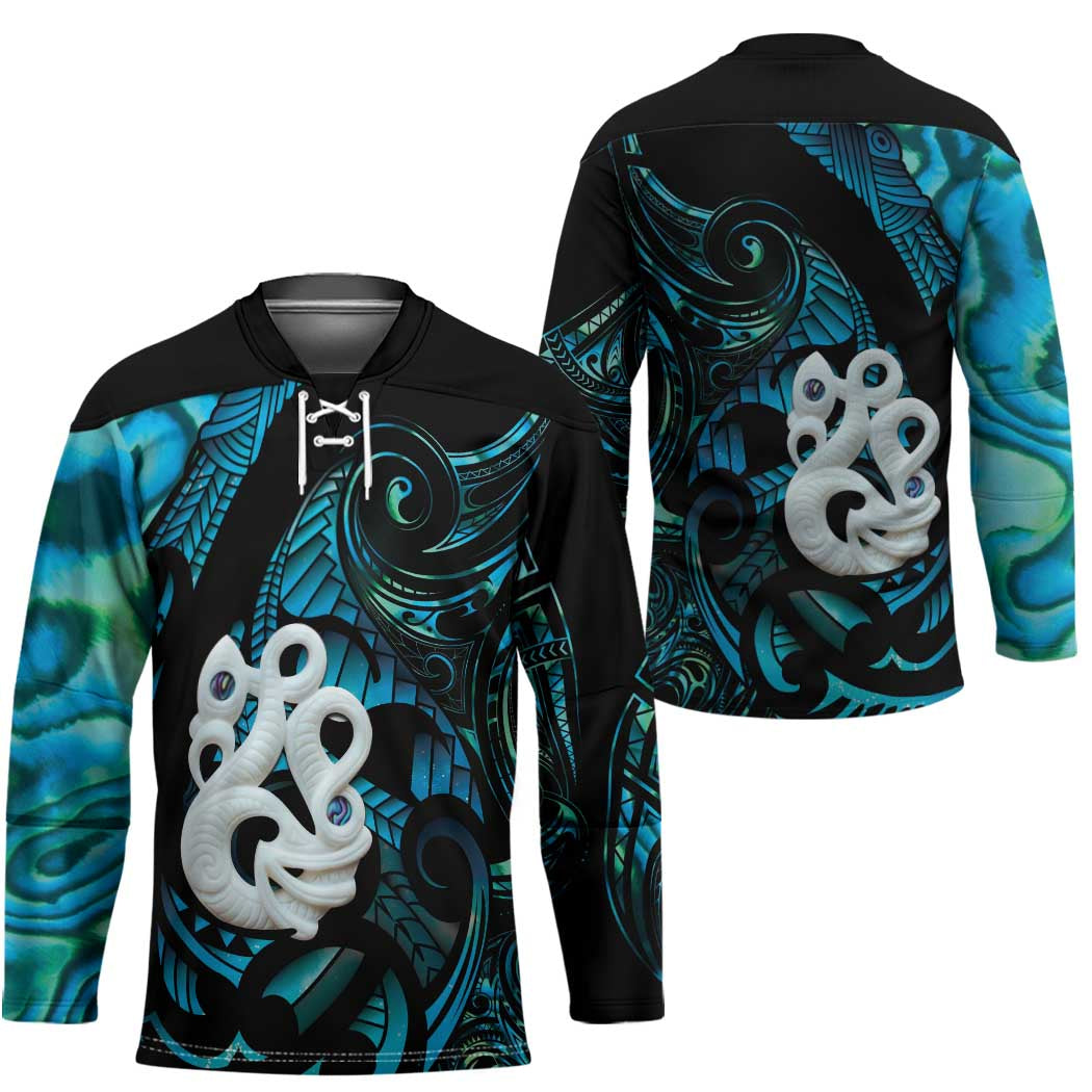 Manaia New Zealand Matariki Hockey Jersey NZ Paua Shell Maori Art