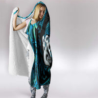 Manaia New Zealand Matariki Hooded Blanket NZ Paua Shell Maori Art
