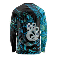 Manaia New Zealand Matariki Long Sleeve Shirt NZ Paua Shell Maori Art