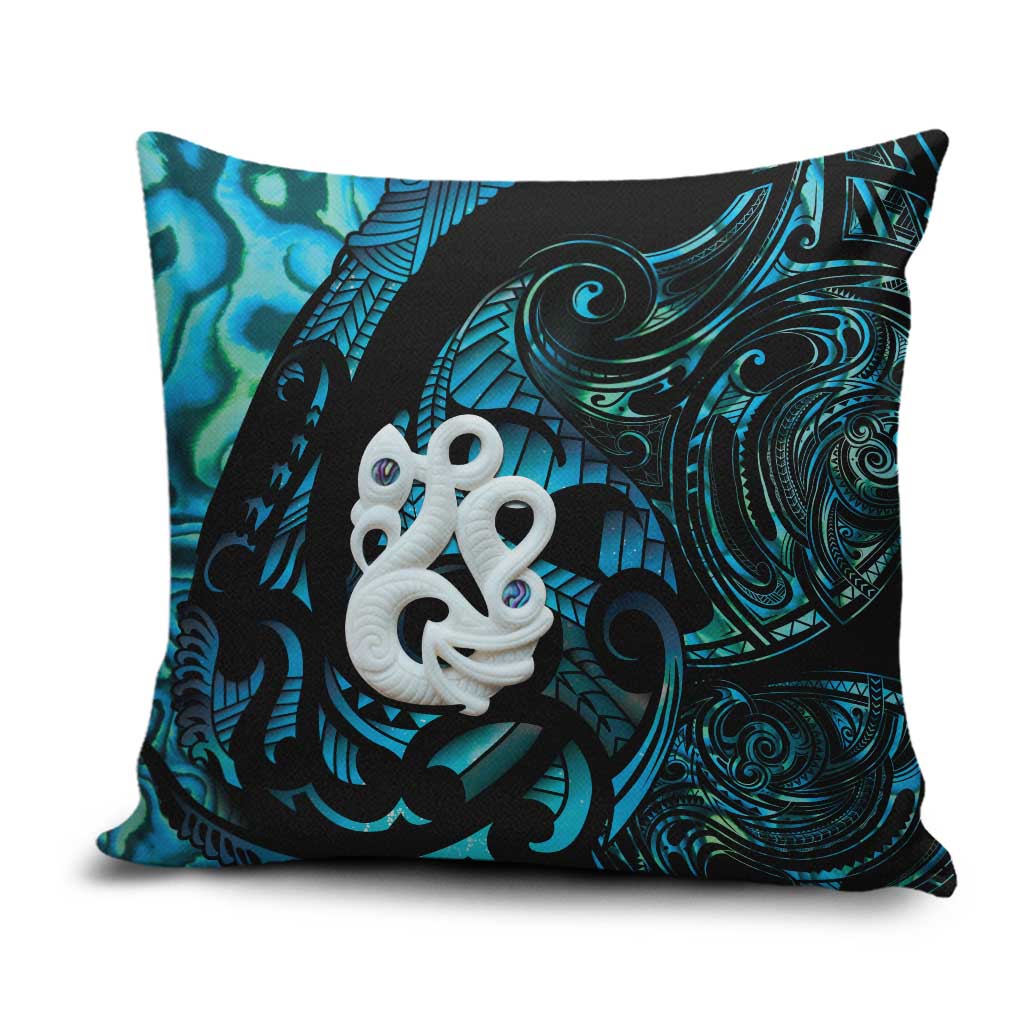 Manaia New Zealand Matariki Pillow Cover NZ Paua Shell Maori Art