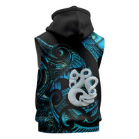 Manaia New Zealand Matariki Sleeveless Zip Hoodie NZ Paua Shell Maori Art LT14 - Polynesian Pride