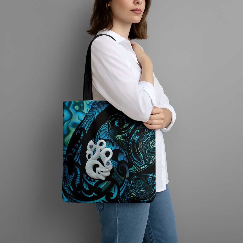 Manaia New Zealand Matariki Tote Bag NZ Paua Shell Maori Art LT14 - Polynesian Pride