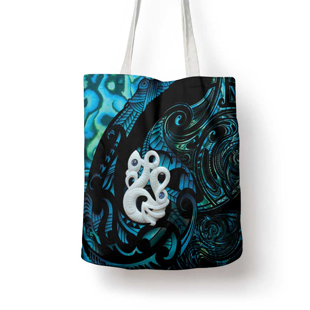 Manaia New Zealand Matariki Tote Bag NZ Paua Shell Maori Art LT14 - Polynesian Pride
