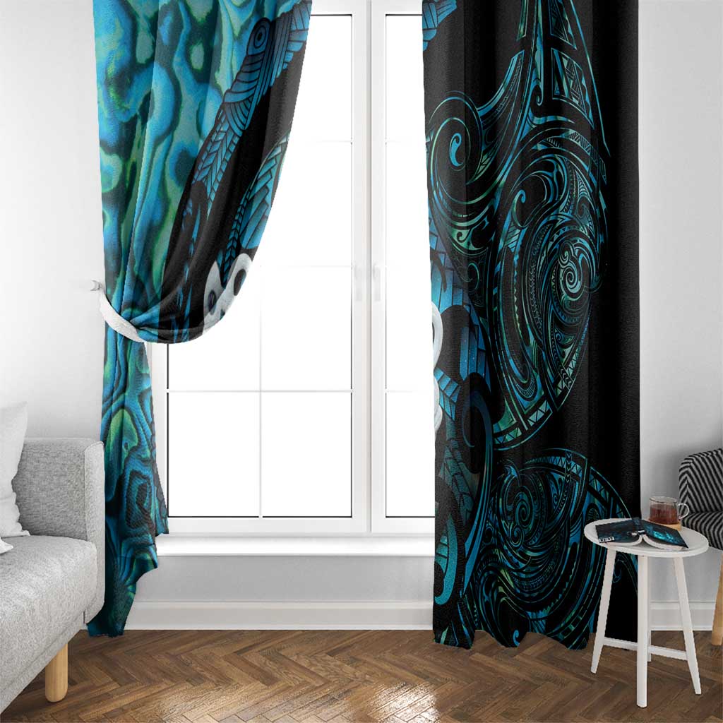 Manaia New Zealand Matariki Window Curtain NZ Paua Shell Maori Art