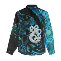 Manaia New Zealand Matariki Women Casual Shirt NZ Paua Shell Maori Art LT14 - Polynesian Pride