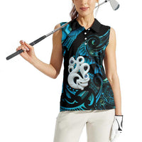 Manaia New Zealand Matariki Women Sleeveless Polo Shirt NZ Paua Shell Maori Art LT14 - Polynesian Pride