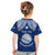 Personalised Marshall Islands Kid T Shirt Blue Polynesian Tribal Mix Coat Of Arms LT14 - Polynesian Pride