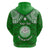 Custom Marshall Islands Hoodie Green Polynesian Tribal Mix Coat of Arms LT14 - Polynesian Pride