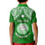 Personalised Marshall Islands Kid Polo Shirt Green Polynesian Tribal Mix Coat Of Arms LT14 - Polynesian Pride