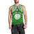 Personalised Marshall Islands Men Tank Top Green Polynesian Tribal Mix Coat Of Arms LT14 - Polynesian Pride