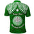 Custom Marshall Islands Polo Shirt Green Polynesian Tribal Mix Coat Of Arms LT14 - Polynesian Pride