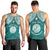 Personalised Marshall Islands Men Tank Top Turquoise Polynesian Tribal Mix Coat Of Arms LT14 - Polynesian Pride