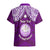 Personalised Marshall Islands Hawaiian Shirt Purple Polynesian Tribal Mix Coat Of Arms LT14 - Polynesian Pride