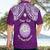 Personalised Marshall Islands Hawaiian Shirt Purple Polynesian Tribal Mix Coat Of Arms LT14 - Polynesian Pride