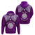 Custom Marshall Islands Hoodie Purple Polynesian Tribal Mix Coat of Arms LT14 - Polynesian Pride